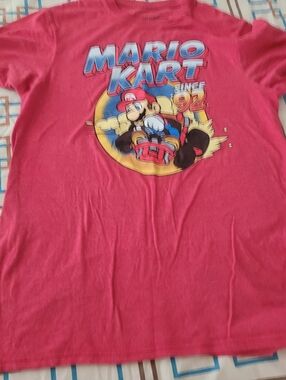 Super Mario Kart Since 92 Red T Shirt Adult Medium Graphic Tee